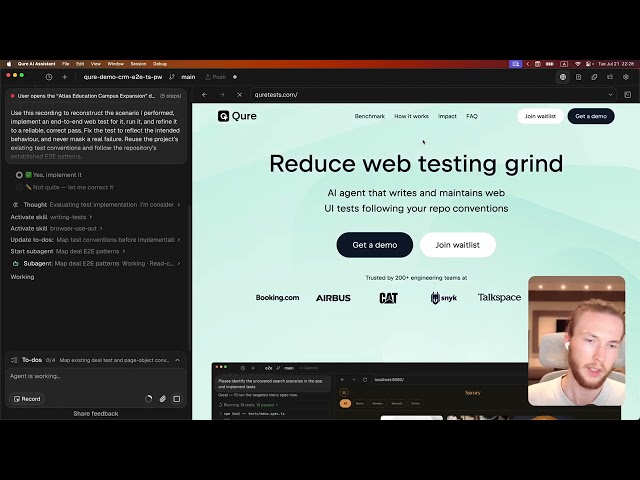 Qure Showcase: AI Agent for Web Testing