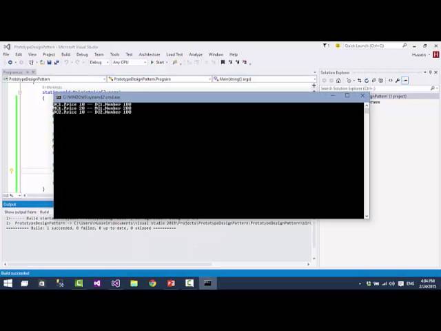 Prototype Design Pattern By Hussein Fawzy after making