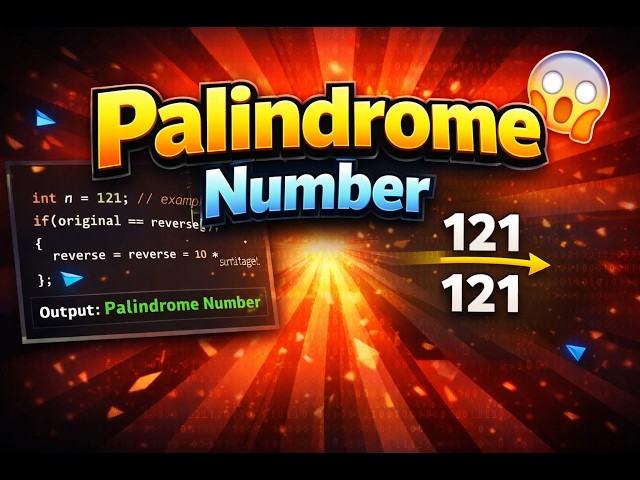 👉 Palindrome Number in Java 🔥 | Easy Logic Explained