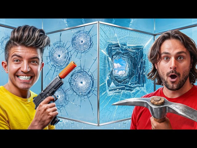 First to Break Bulletproof Glass, Wins!