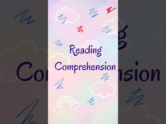 Reading Comprehension for Kids. #sudarshankids #comprehension #reading #shorts #viral  #trending
