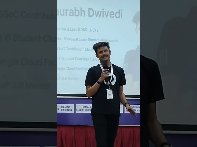 Git & GitHub | Saurabh Dwivedi Lead - GDSC LNCTE | Open Source | Google Summer of code 2024