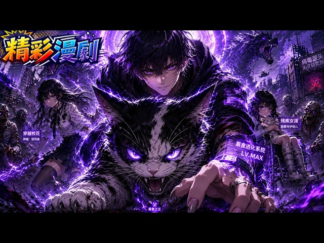 [Exclusive] Reborn as a Cat in Apocalypse! Eating Zombies to Evolve! 🔥#Anime #Fantasy