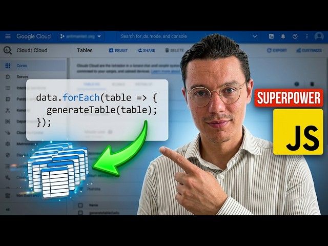 How to use JAVASCRIPT in DATAFORM: Generate Dynamic Tables and FOR Loops (GCP Tutorial)