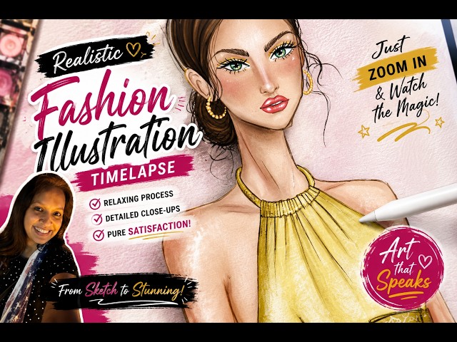 Digital fashion illustrations on Procreate /Beginner/Timelapse /Relaxing Process #ipad #procreate