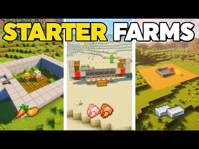3 MUST HAVE Starter Farms in 2026! | Minecraft 26.1+