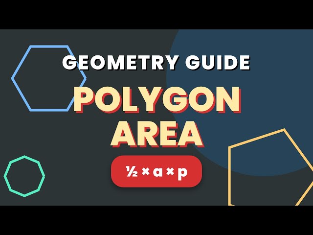 Calculate Area of Regular Polygon: Apothem & Perimeter Formula 📐