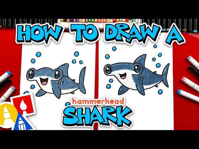 How To Draw A Cute Hammerhead Shark