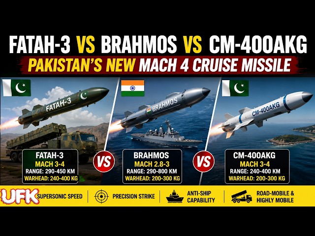 Pakistan Unveils Fatah-3 Supersonic Missile | Pakistan’s Answer to BrahMos