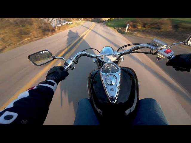 Honda VTX 1300 | Chill December Ride | ASMR