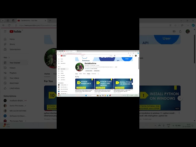 Python Tutorial With Demo And Examples -  @ksourabh321  channel - DataMachine - python demo