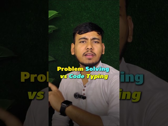 Problem Solving vs Code Typing ⚠️ What are you doing? #chatgpt #education #programming #coding