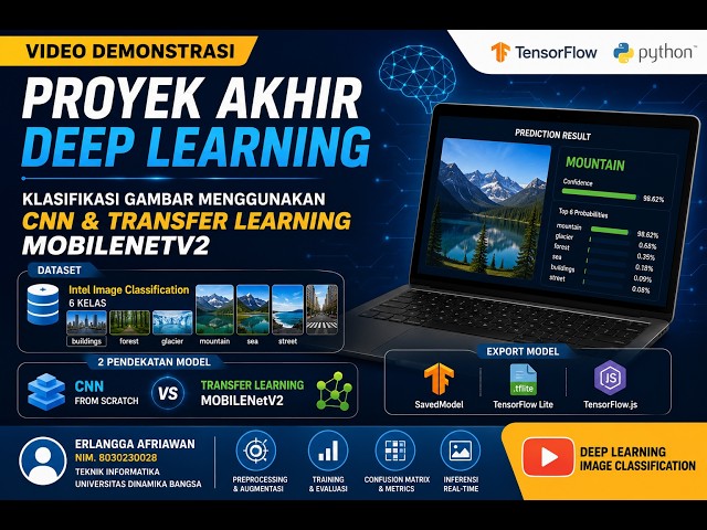 Demonstrasi Proyek Akhir Deep Learning: Klasifikasi Gambar Menggunakan CNN dan MobileNetV2