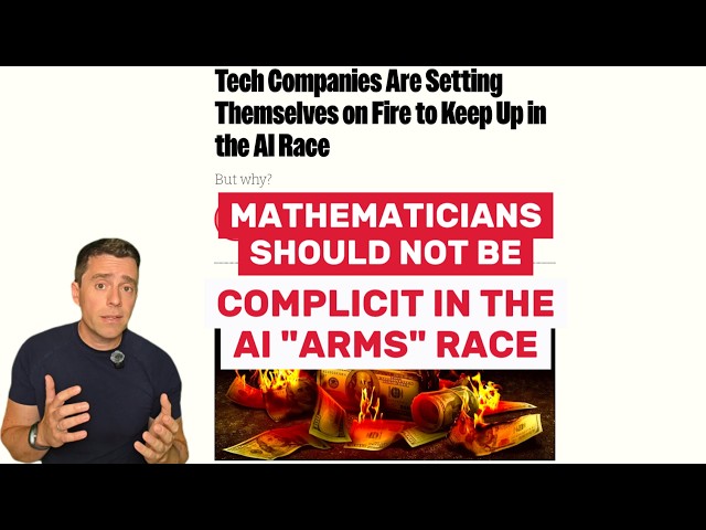 Mathematicians should NOT be complicit in the AI "arms race"
