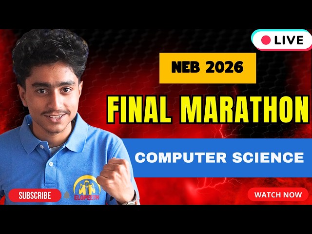 NEB 2026 COMPUTER SCIENCE MARATHON LIVE #elopeeth #computerscience #livestream