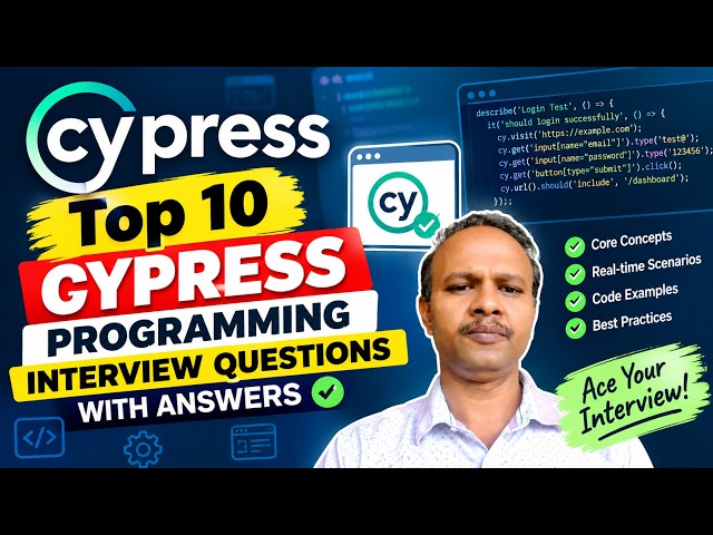 Top 10 cypress programming interview questions with answers