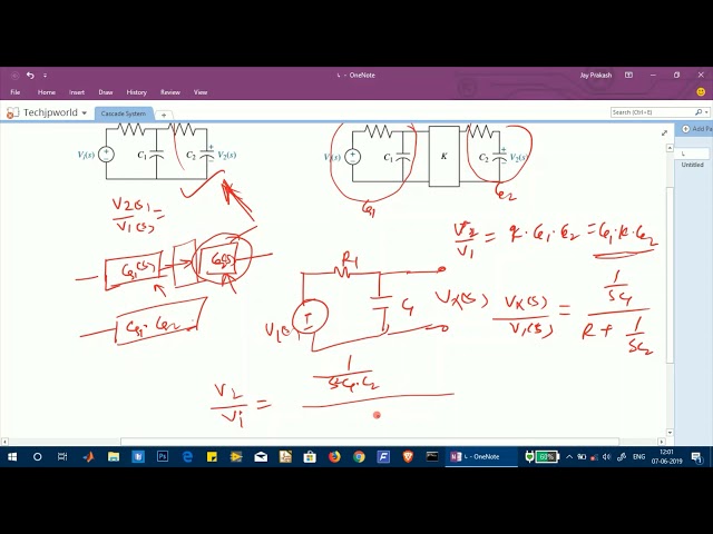 Finding transfer function of electrical network tips (Hindi)