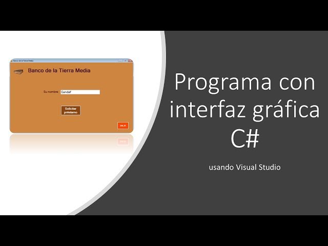 Cómo hacer un programa con interfaz gráfica en C# desde cero - Tutorial completo