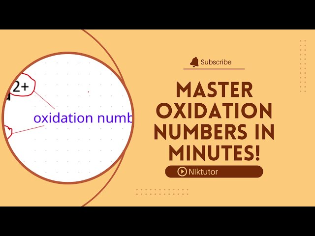 Master Oxidation Numbers in Minutes!