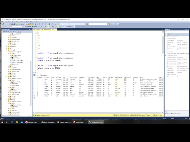 32 - SQL - Comparison Operators