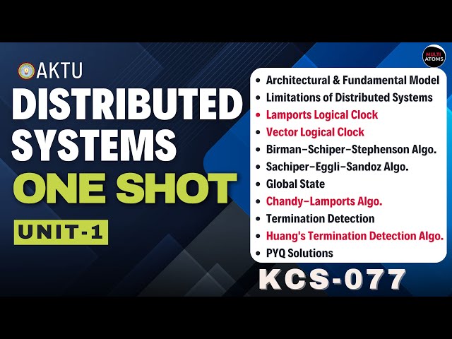 Distributed System Unit-1 One Shot | Distributed System PYQ | Aktu Exams | 4th Year B-Tech | KCS-077