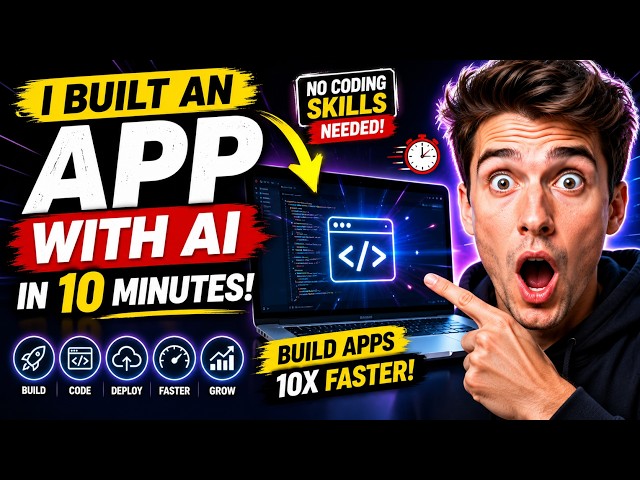 I Built an App with AI in 10 Minutes 😳 (Best AI Coding Tools 2026)
