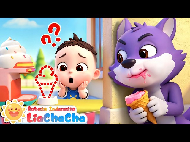 Busted, Ice Cream Thief🍦🐺| Yummy Ice Cream | Kids Songs | LiaChaCha Indonesian