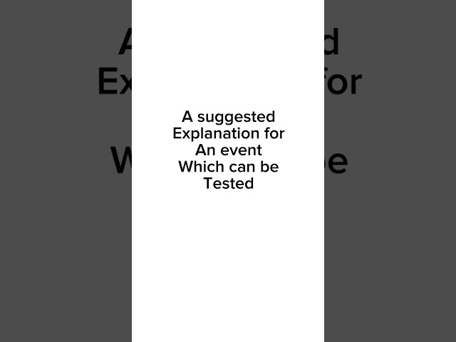 Define hypothesis | Definition of hypothesis #hypothesis #biologyterms #keyterms