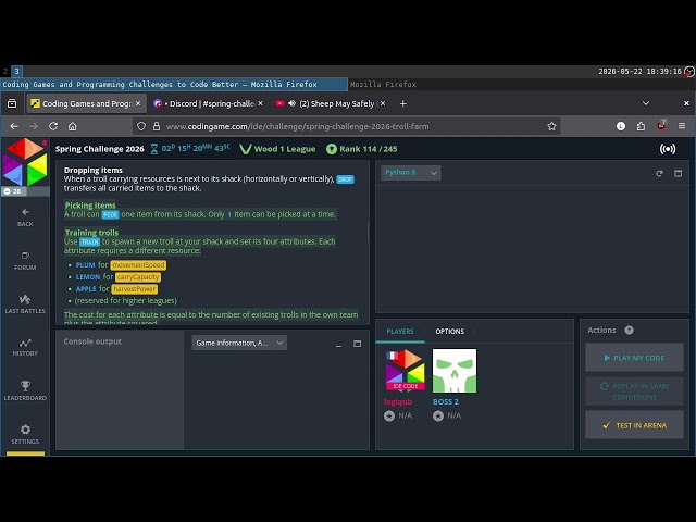 CodinGame Spring Challenge 2026