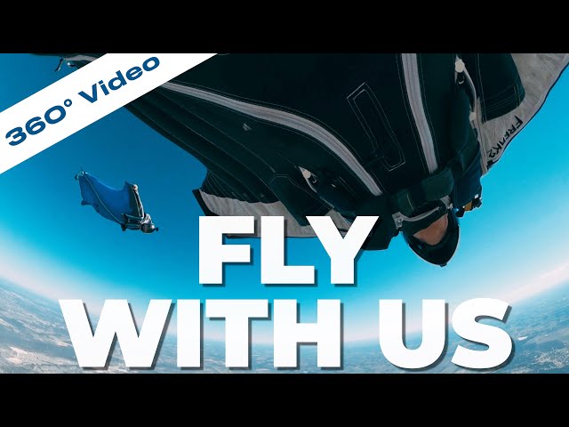 360º /Virtual Reality Goggle Skydive | 5 Mile Wingsuit Flight 🦅