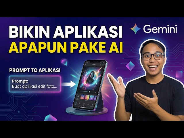 CANGGIH ! BIKIN APLIKASI APAPUN CUMA PAKE AI GEMINI - TUTORIAL MEMBUAT APLIKASI DAN WEBSITE PAKE AI