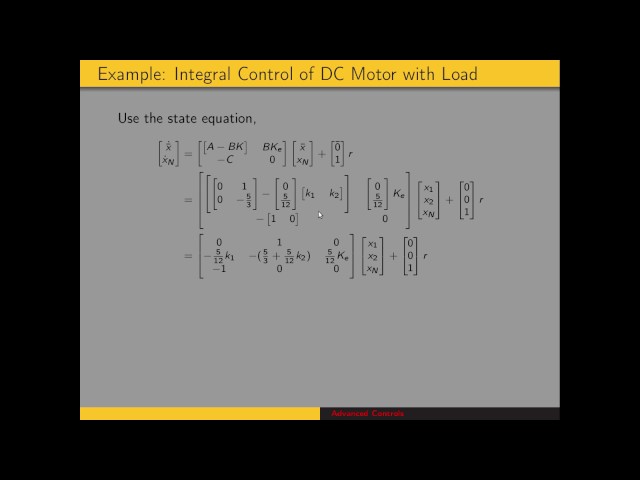 Integral control