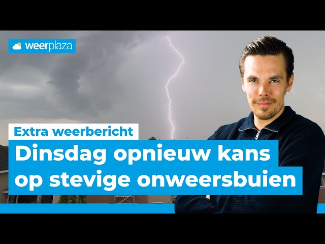 Waar vallen de onweersbuien dinsdag? | Weerbericht