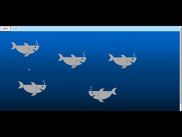 Shark undo redo React JS with TypeScript