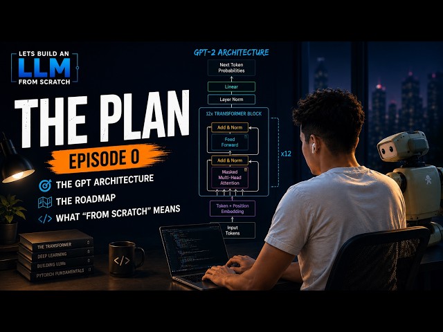Let's Build an LLM From Scratch, Episode 0: The Plan (Python + PyTorch)