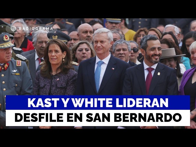 With snipers and heavy security deployment: Kast and White lead parade in San Bernardo