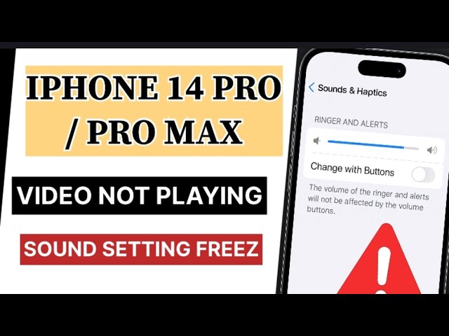 iPhone 14 Pro / Pro Max | Sound Settings Freeze | no sound problem | Video not playing | Audio IC