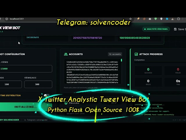 X Twitter Analystic Tweet View Bot Python Open Source
