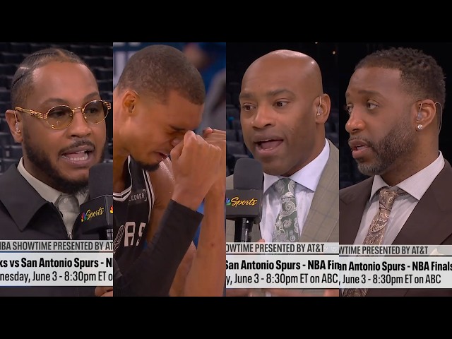 Carmelo, Vince & T-Mac preview the Knicks vs Spurs NBA Finals matchup