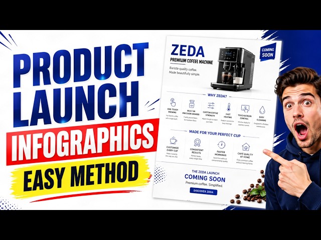I Let AI Design My Product Launch Infographic From Start to Finish (Full Workflow)