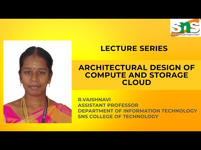 Architectural design of compute & storage I Cloud Computing and its Applications I SNS INSTITUTIONS