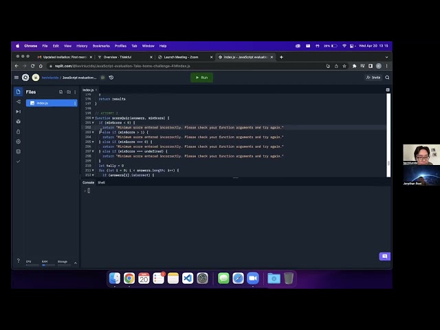 Live Interview Debrief: For Loops, Strict Equality & Code Placement in JavaScript Functions