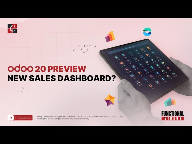 Odoo 20 Preview | Is the New Sales Dashboard Better? | Features | Odoo 20 Functional Tutorials
