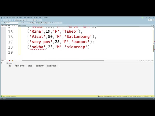 Learn SQL basics: INSERT, UPDATE, DELETE, SELECT explained simply in Khmer for beginners