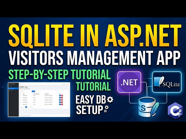 Visitors Management App with SQLite Database | .Net | Tamil | iKarumpalagai