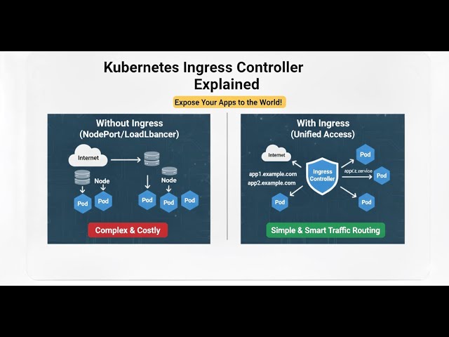 Kubernetes Ingress Controller Explained: Stop Using NodePort & LoadBalancer Forever!!!