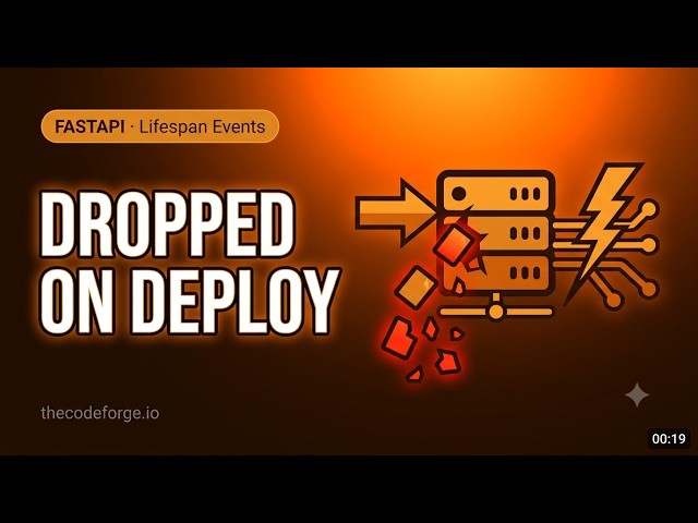 Every deploy dropped in-flight requests — SIGTERM killed active connections — FastAPI Lifespan Event