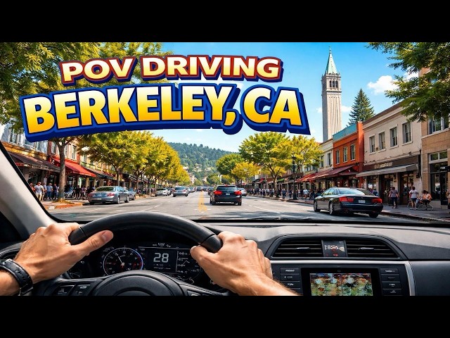 ⁠POV Driving Through Berkeley | Scenic Streets & UC Campus Views