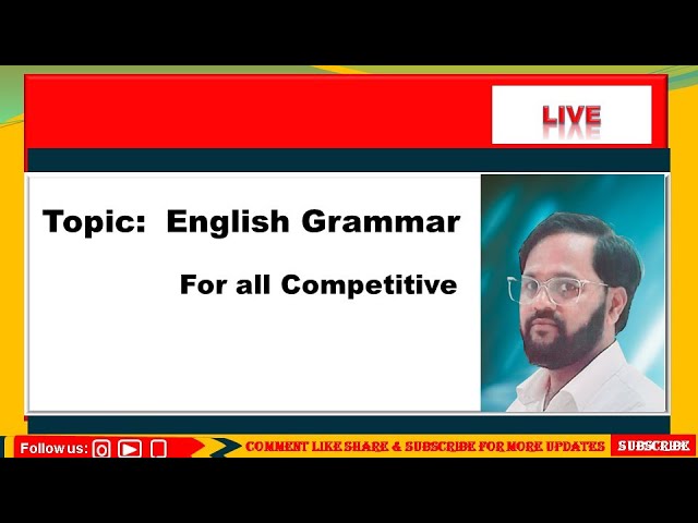 English Grammar Live Session