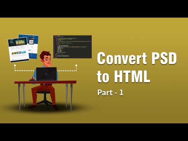 Converting PSD TO HTML | Fetching Font From Photoshop | Part 1 | Eduonix